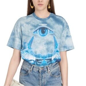 Burberry Oversized Graphic Tee | Size L | Made in Italy